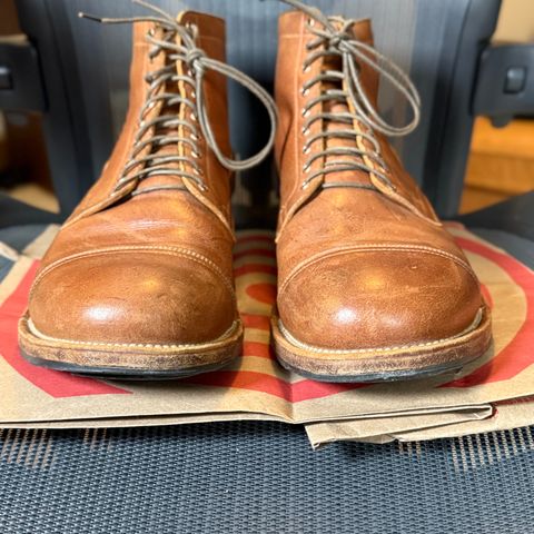 View photo of Viberg Service Boot PCT in Viberg / C.F. Stead Nutmeg Waxed Kudu