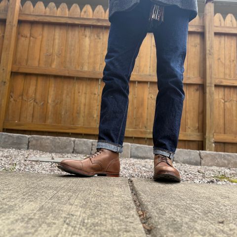 Viberg Service Boot PCT in Horween Natural Chromexcel