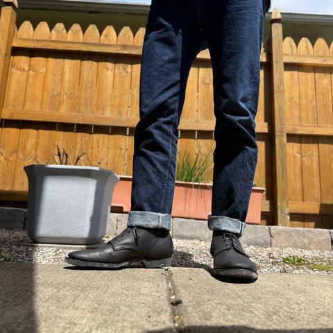 Clinch Yeager Boots in Clinch / Black Gustave Roughout cowhide