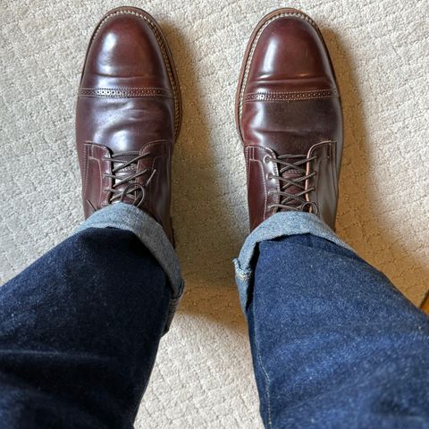 Viberg Service Boot BCT in Horween Color 8 Shell Cordovan