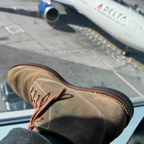 John Lofgren M-43 Service Shoes in Horween Natural CXL Cowhide Roughout