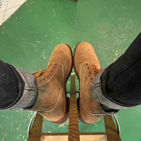 John Lofgren M-43 Service Shoes in Horween Natural CXL Cowhide Roughout