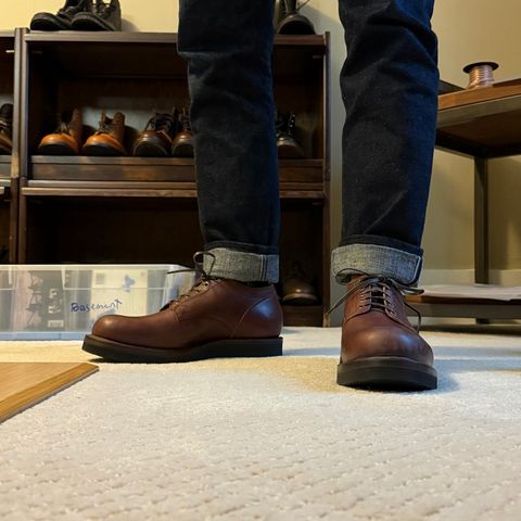 Search result thumbnail of Viberg 145 Oxford in Maryam Burgundy Lucida Horsebutt