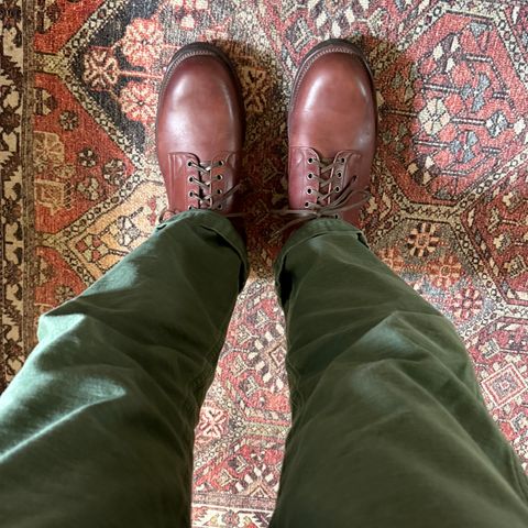 Search result thumbnail of Viberg 145 Oxford in Maryam Burgundy Lucida Horsebutt