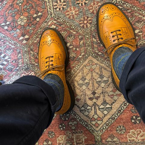 View photo of Tricker's Bourton Country Shoe in Acorn Antique