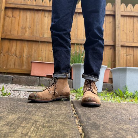 Viberg Boondocker in Horween Marine Field Roughout