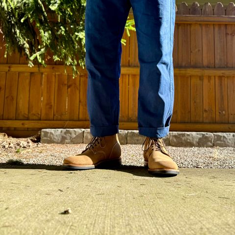 Viberg Boondocker in Horween Marine Field Roughout