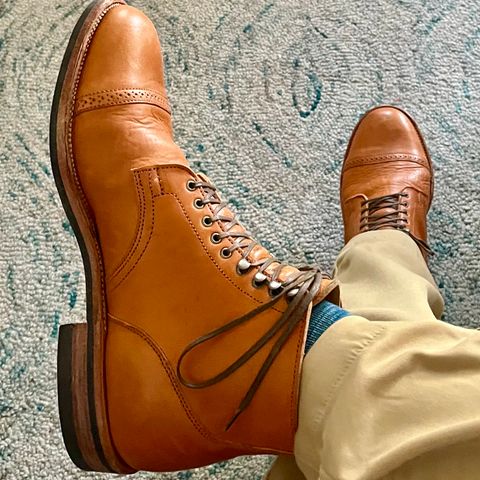 Viberg Service Boot BCT in Shinki Tan Latigo Horsehide