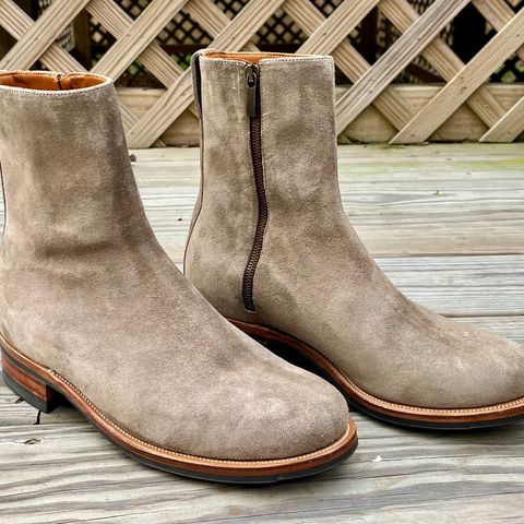 Viberg Herald in C.F. Stead Light Visone Kudu Roughout