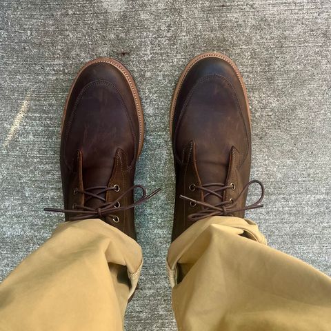 Viberg Bernhard Boot in C.F. Stead Clove Regency Calf & C.F. Stead Flint Repello Calf Suede