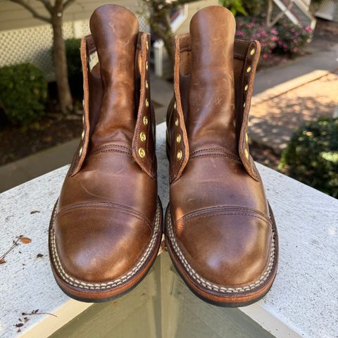 Viberg Service Boot PCT in Horween Natural Chromexcel