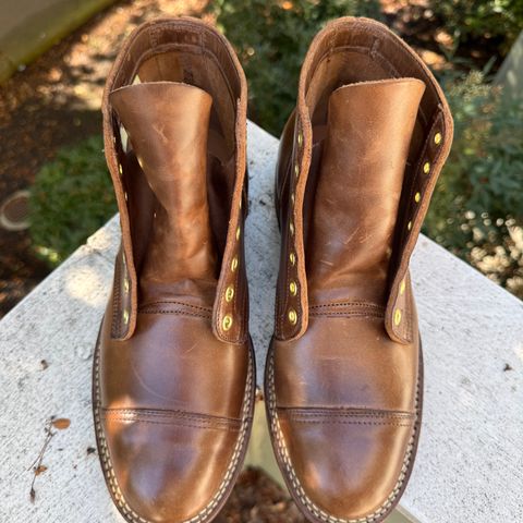 Viberg Service Boot PCT in Horween Natural Chromexcel