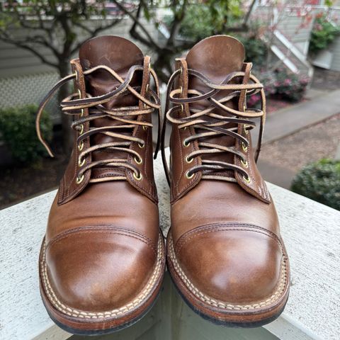 Viberg Service Boot PCT in Horween Natural Chromexcel