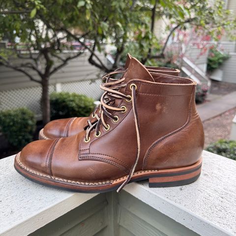 Viberg Service Boot PCT in Horween Natural Chromexcel