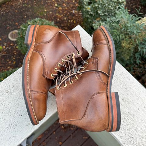 Viberg Service Boot PCT in Horween Natural Chromexcel