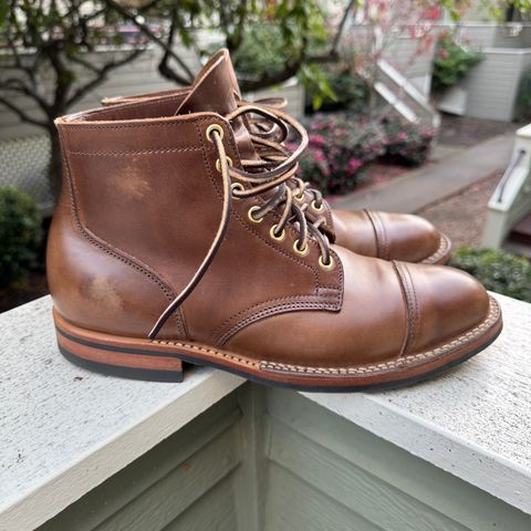 Viberg Service Boot PCT in Horween Natural Chromexcel