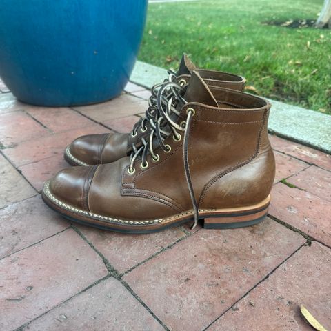 Viberg Service Boot PCT in Horween Natural Chromexcel