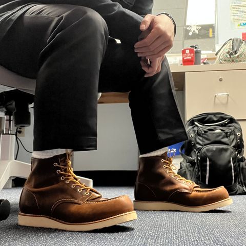Red Wing Moc Toe 8876 in S.B. Foot Copper Rough and Tough