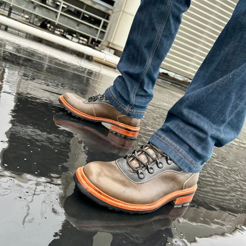 BLKBRD Bulwark Trek Boot in Guidi Aubergine Horse Rump