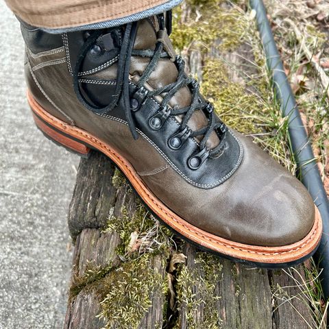 BLKBRD Bulwark Trek Boot in Guidi Aubergine Horse Rump