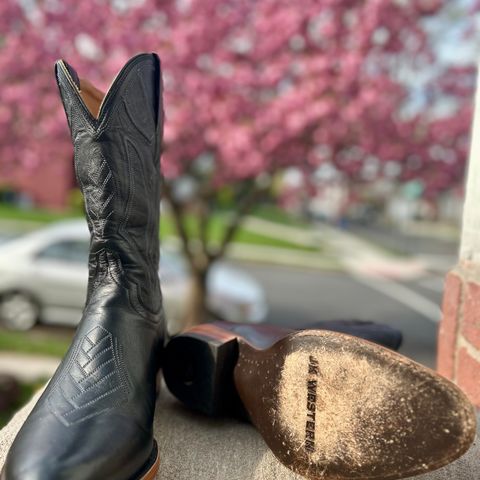 JK Boots The Ace in Smooth Black Bovine