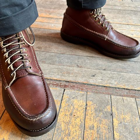 Russell Moccasin Bird Shooter in Brown Oil Tan