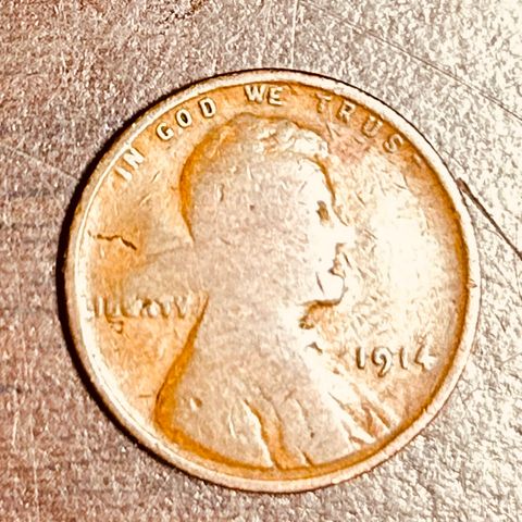 US MInt Penny in Horween Coppertone Chromexcel