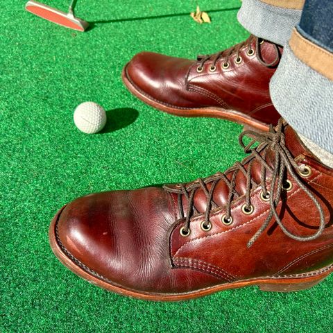 Chippewa Custom Model in Burgundy