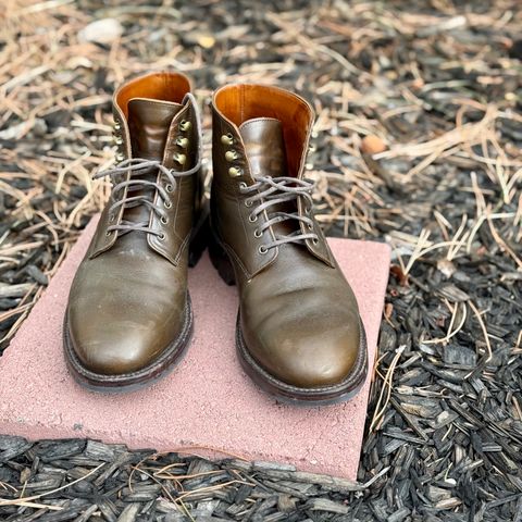 Search result thumbnail of Grant Stone Edward Boot in Horween Dark Olive Chromexcel