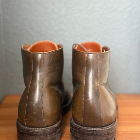 Grant Stone Edward Boot in Horween Dark Olive Chromexcel