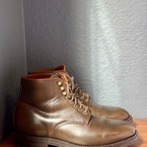 Grant Stone Edward Boot in Horween Dark Olive Chromexcel