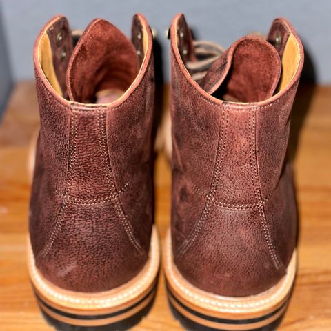 View photo of Grant Stone Brass Boot in C.F. Stead Dark Burgundy Classic Kudu