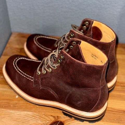 View photo of Grant Stone Brass Boot in C.F. Stead Dark Burgundy Classic Kudu