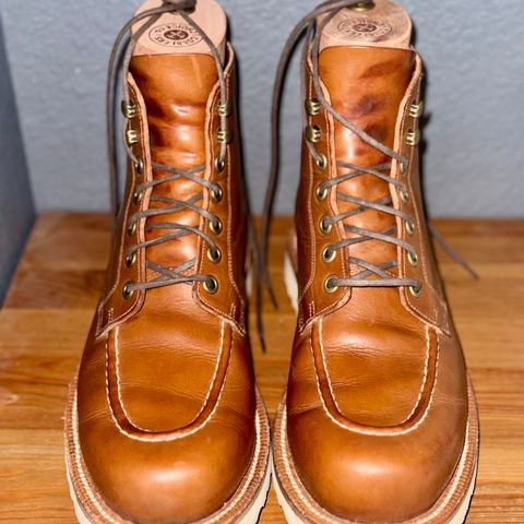 View photo of Grant Stone Brass Boot in Badalassi Carlo Saddle Tan Minerva