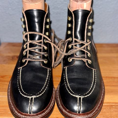 View photo of Grant Stone Ottawa Boot in Horween Black Chromexcel