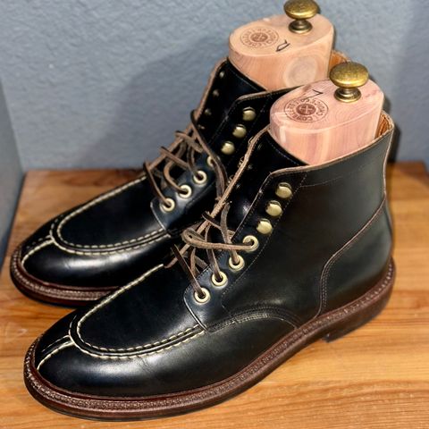 View photo of Grant Stone Ottawa Boot in Horween Black Chromexcel