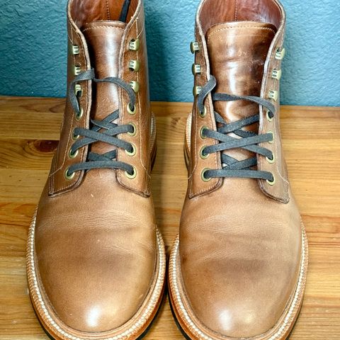 View photo of Grant Stone Diesel Boot in Horween Dune Chromexcel