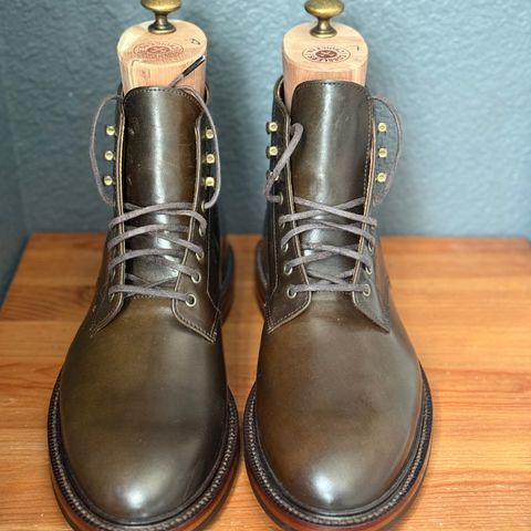 Grant Stone Edward Boot in Horween Maduro Shell Cordovan