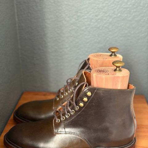 Grant Stone Edward Boot in Horween Maduro Shell Cordovan
