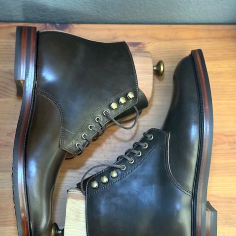 Grant Stone Edward Boot in Horween Maduro Shell Cordovan