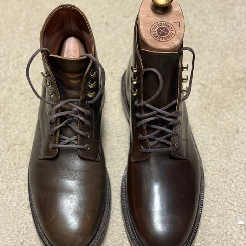 Grant Stone Edward Boot in Horween Maduro Shell Cordovan