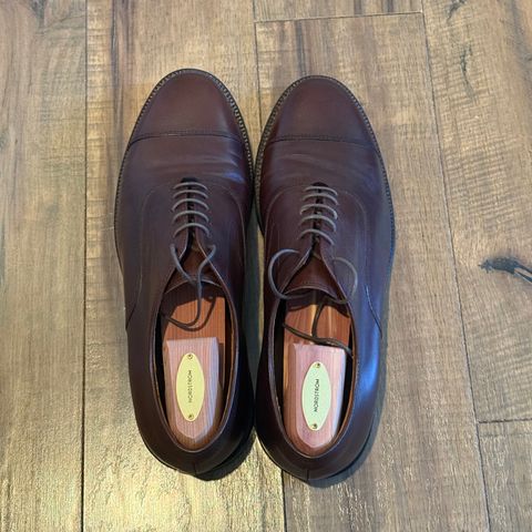 Grant Stone Cap Toe Oxford in Tobacco Calf