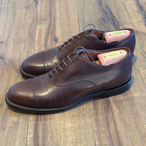 Grant Stone Cap Toe Oxford in Tobacco Calf