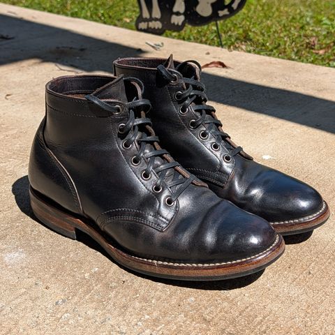 Viberg Service Boot in Horween Black Chromexcel