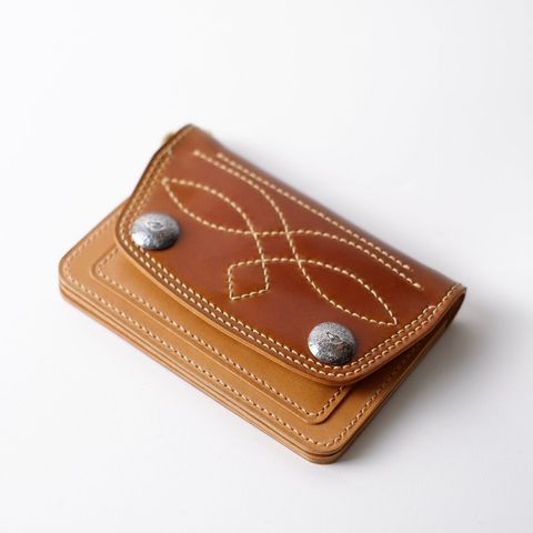 3Mask Craftsmanship Trucker Wallet in Shinki Cognac Shell Cordovan