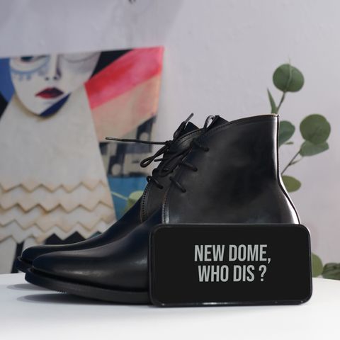 Briselblack The Desert Chukka Boots in Maryam Toscanello Horsebutt Overdyed Black