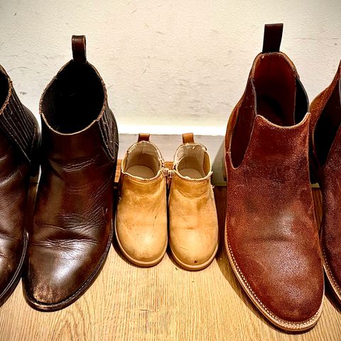 Grant Stone Chelsea Boot in C.F. Stead Dark Oak Roughout