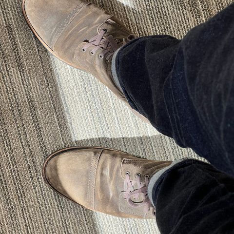 Thursday Captain in Dark Olive WeatherSafe Suede