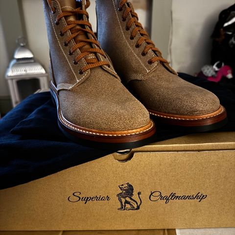 John Lofgren M-43 Service Shoes in Horween Natural Chromexcel Roughout