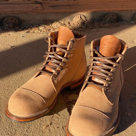 Viberg Service Boot PCT in Horween Marine Field Roughout